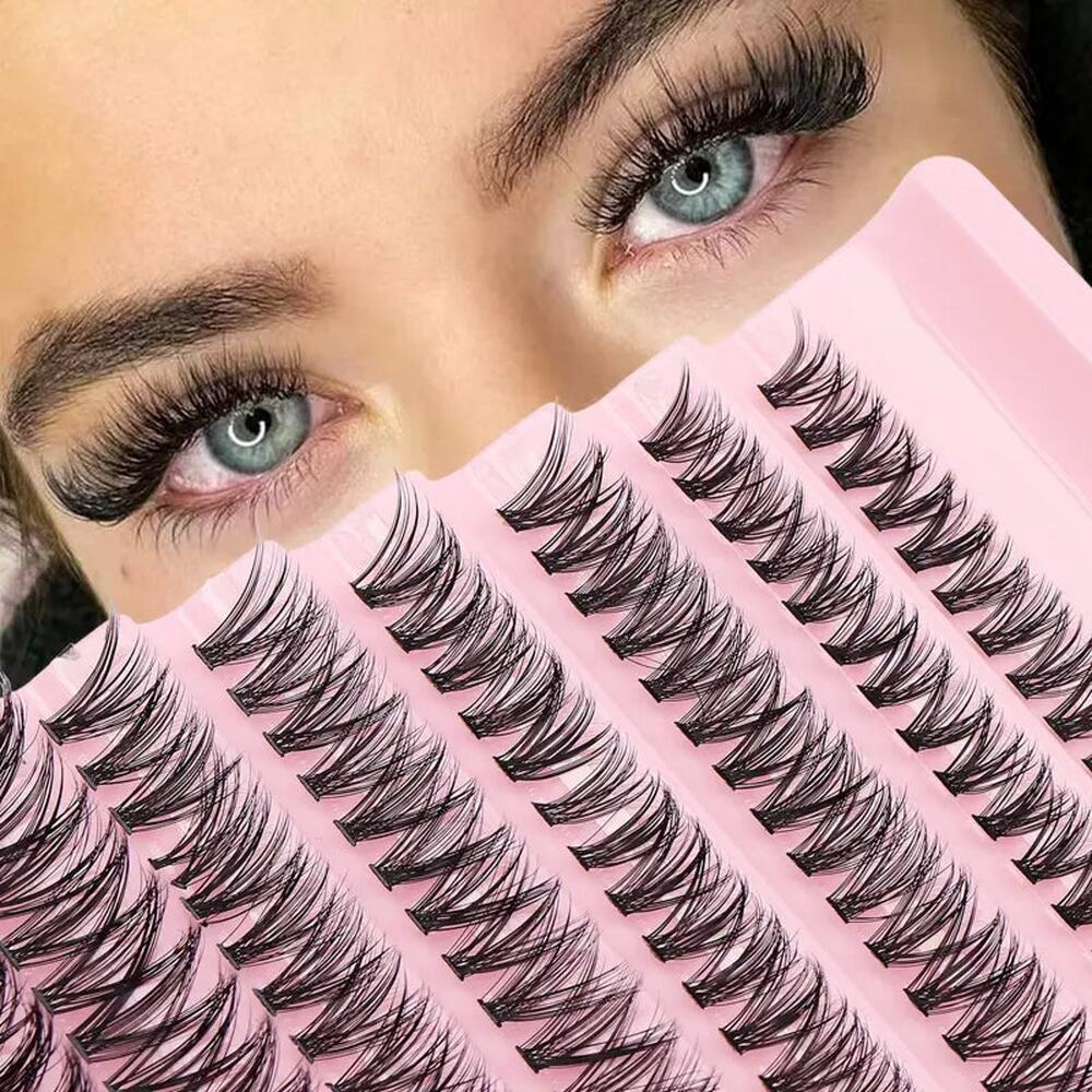 280pcs Mixed Length C Curl 40D Reusable Cluster Lashes DIY Faux Mink Eyelash Ext